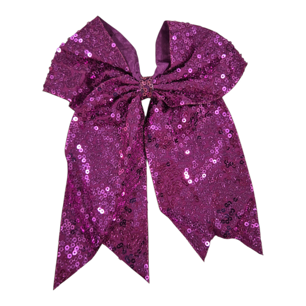Purple Glitter Bow