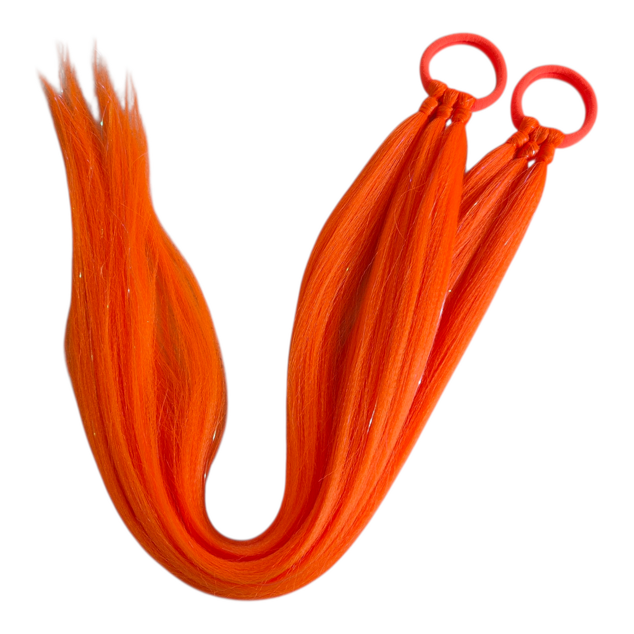 Orange Piggytails 60cm