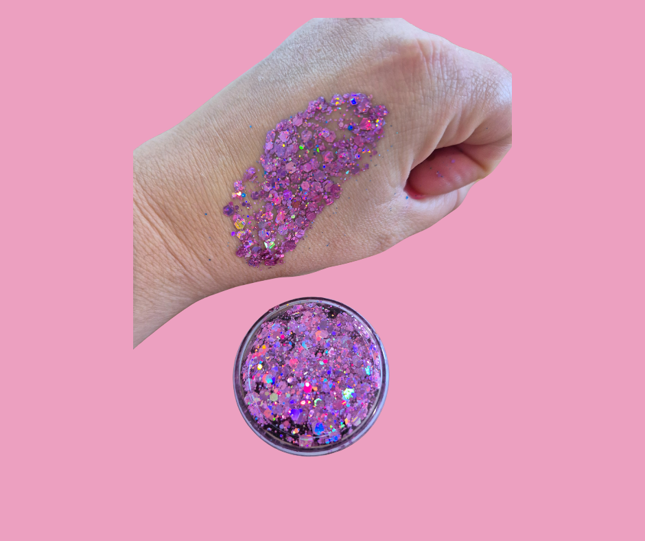 Pink Stardust Glitter Gel - 30ml tub