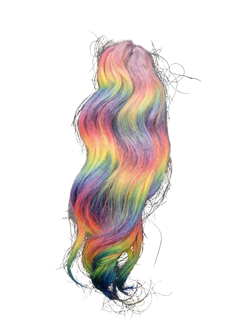 Bright Rainbow Wavy Braiding Hair – 40cm | 100gm