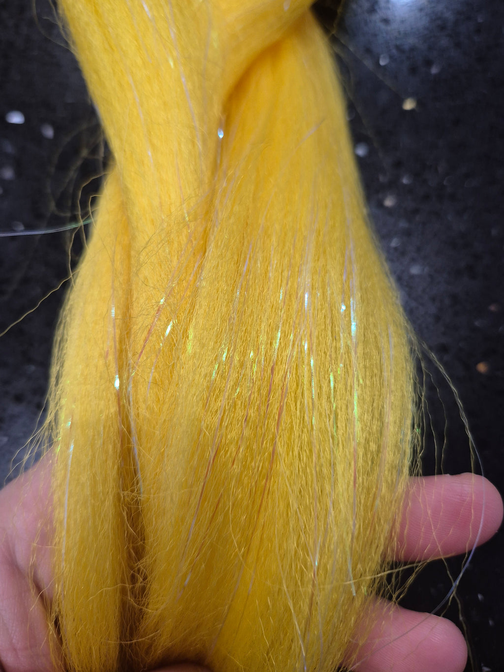 Yellow – Glitter Braiding Hair 100g 💛✨