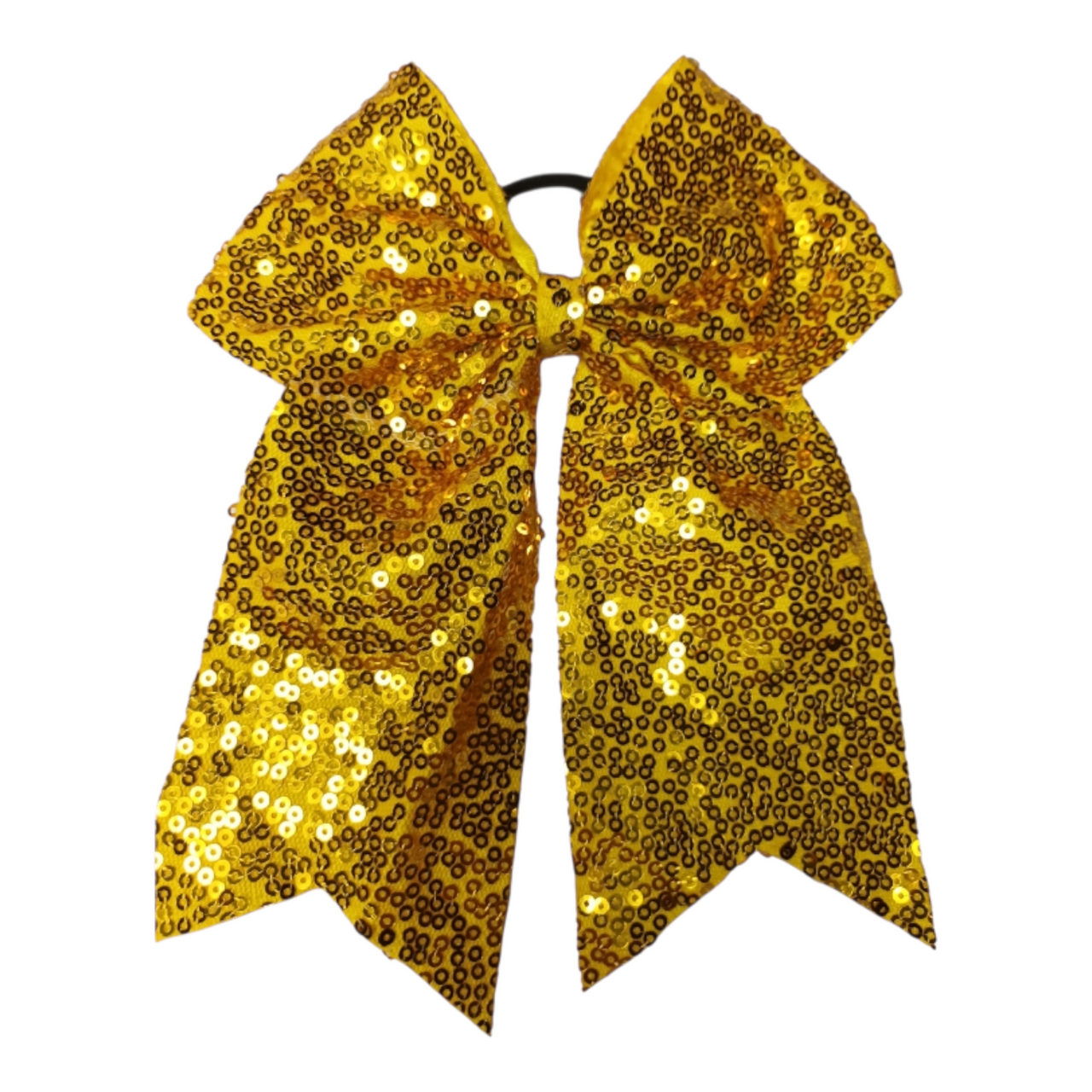 Large Yellow Glitter Hair Bow