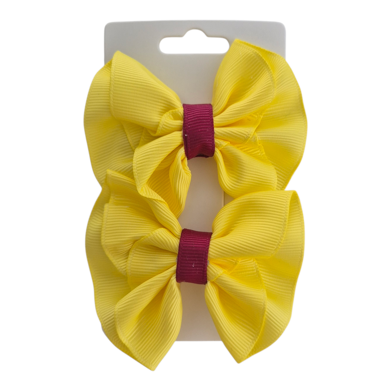 Enchanted Coloured Mille Frille Bow Clip Set